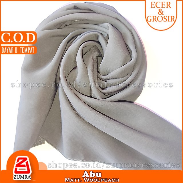 PROMO!!! Jilbab Syari Jumbo Segiempat Woolpeach Square 150 x 150 cm by zumra-Abu