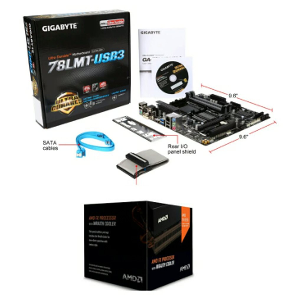 Packetan AMD FX 8350 FT Motherboard Gigabyte USB 3.0 Best Quality