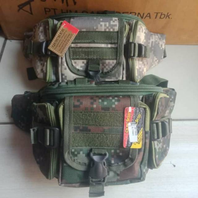 Waistbag Army Tactical / tas pinggang loreng
