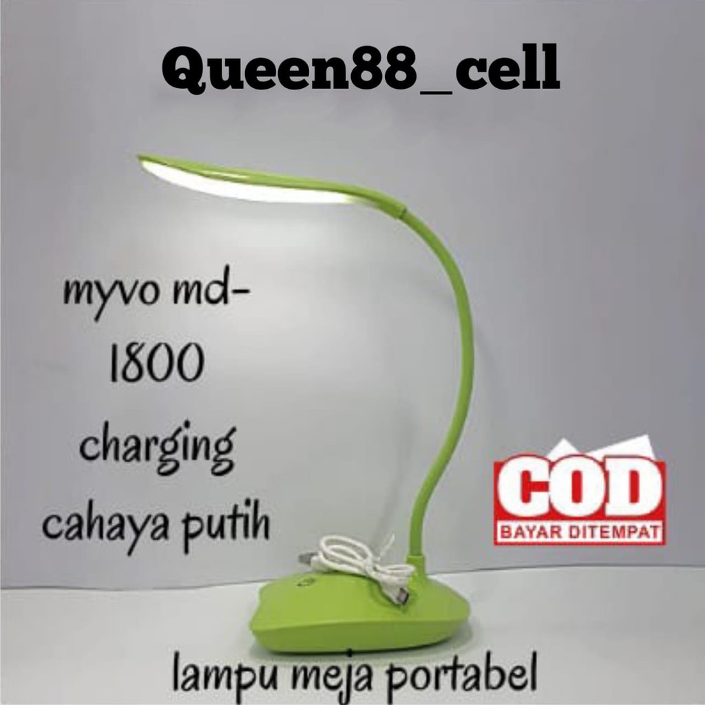 Lampu Belajar portabel myvo - RECHAGEABLE DESK LAMP - lampu meja myvo