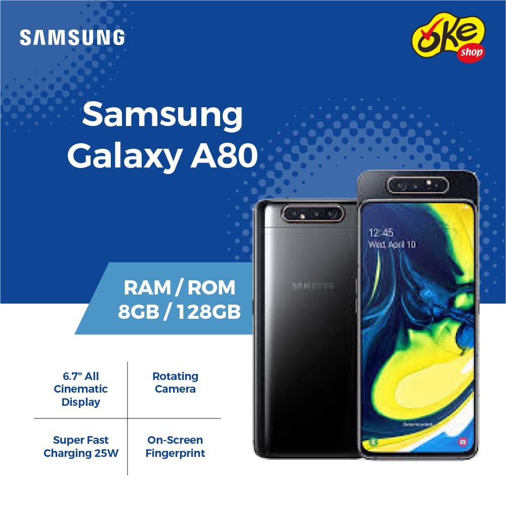 Samsung Galaxy A80 Smartphone (8GB / 128GB) | Shopee Indonesia