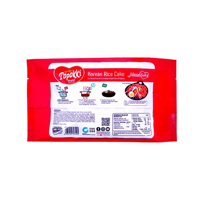 MAMASUKA - TOPOKKI ORIGINAL - 134 GR (READY TO COOK)