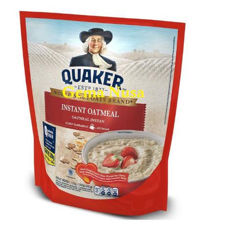 

Oatmeal Cepat Masak |Quaker Quick Cooking Oatmeal 1000Gr+200Gr