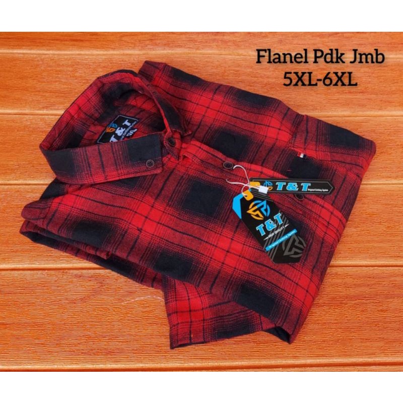 KEMEJA FLANEL PRIA JUMBO 5XL-6XL
