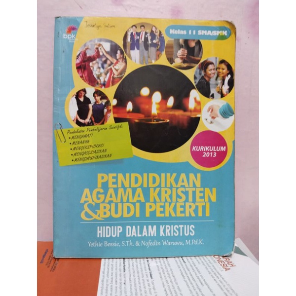 buku agama Kristen/pendidikan agama Kristen dan budi pekerti kelas 11/XI/2 sma ma