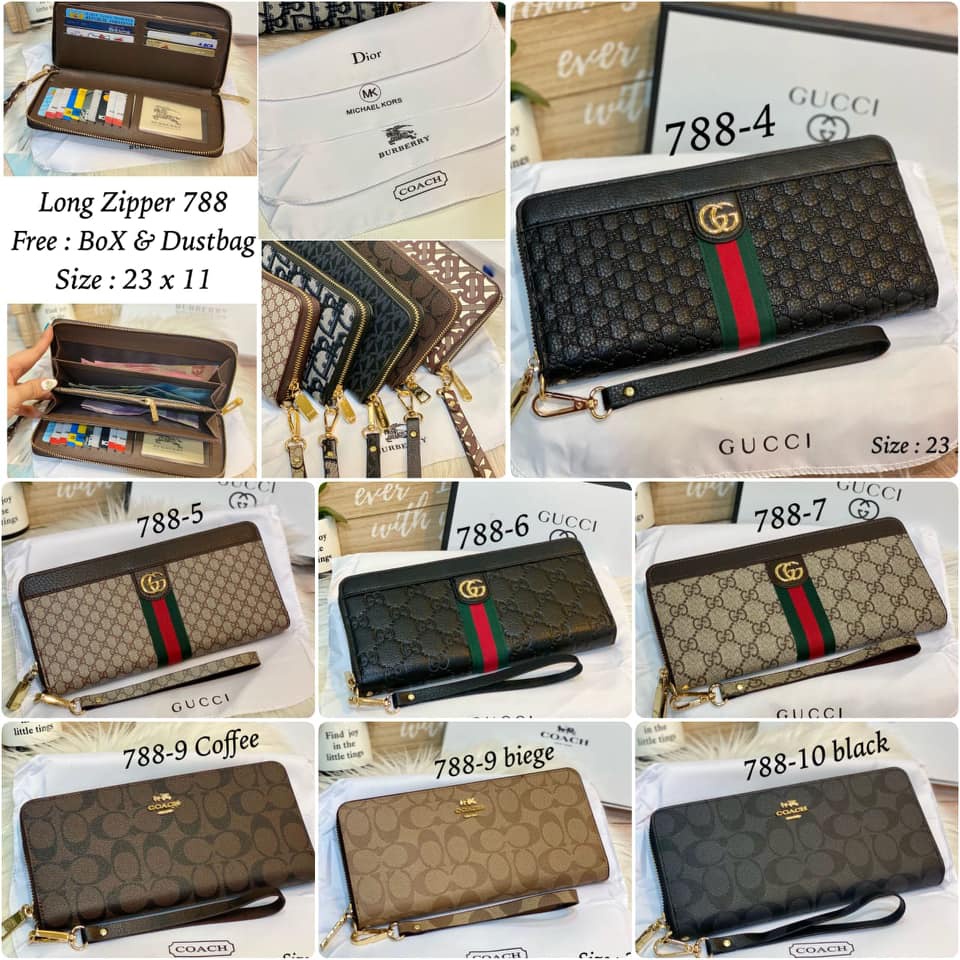 dompet wanita import free box + dustbag