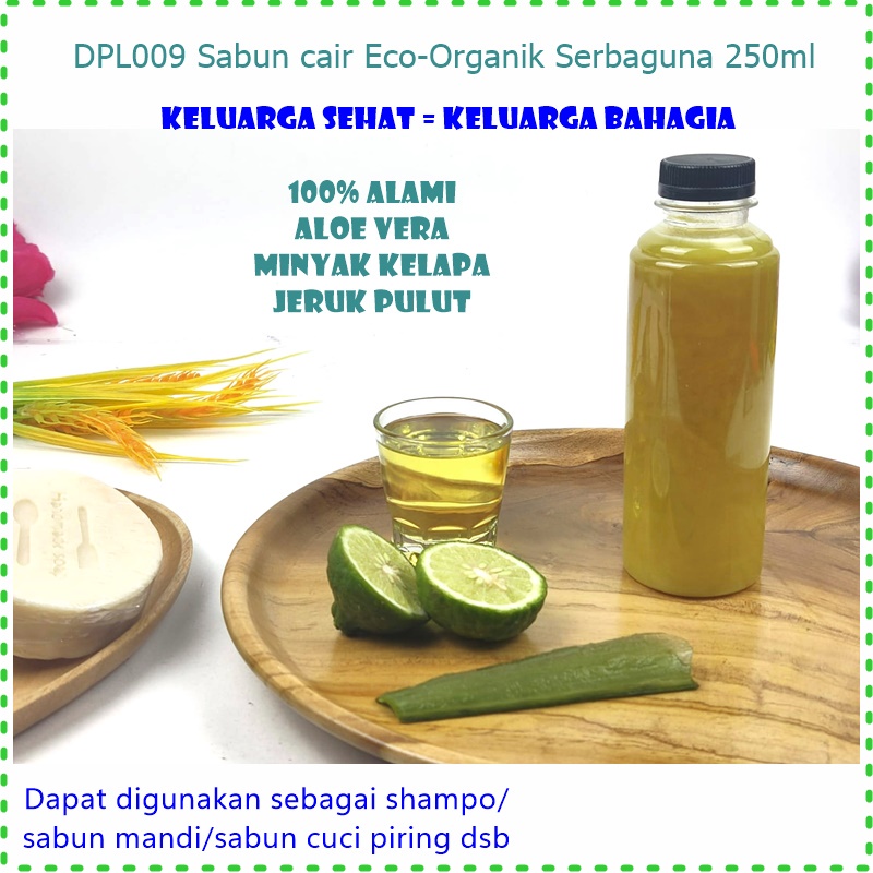 DPL009 Sabun Cair Natural Organik Serbaguna 250ml