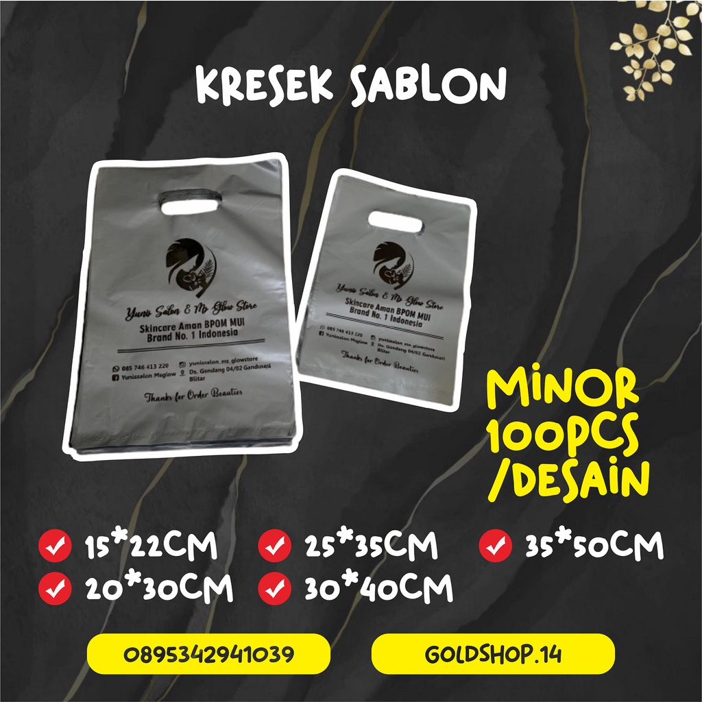 PLASTIK SABLON ONLINE SHOP / SABLON KRESEK MURAH (KHUSUS MIX 50 PCS)