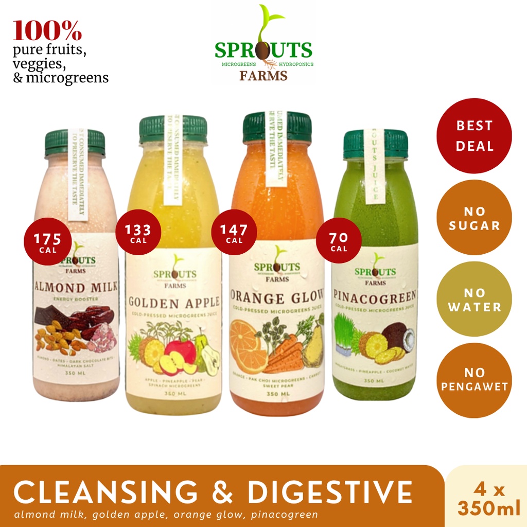 

Sprouts Farms CLEANSING AND DIGESTIVE HEALTH (Cold-Pressed Jus Bundle)