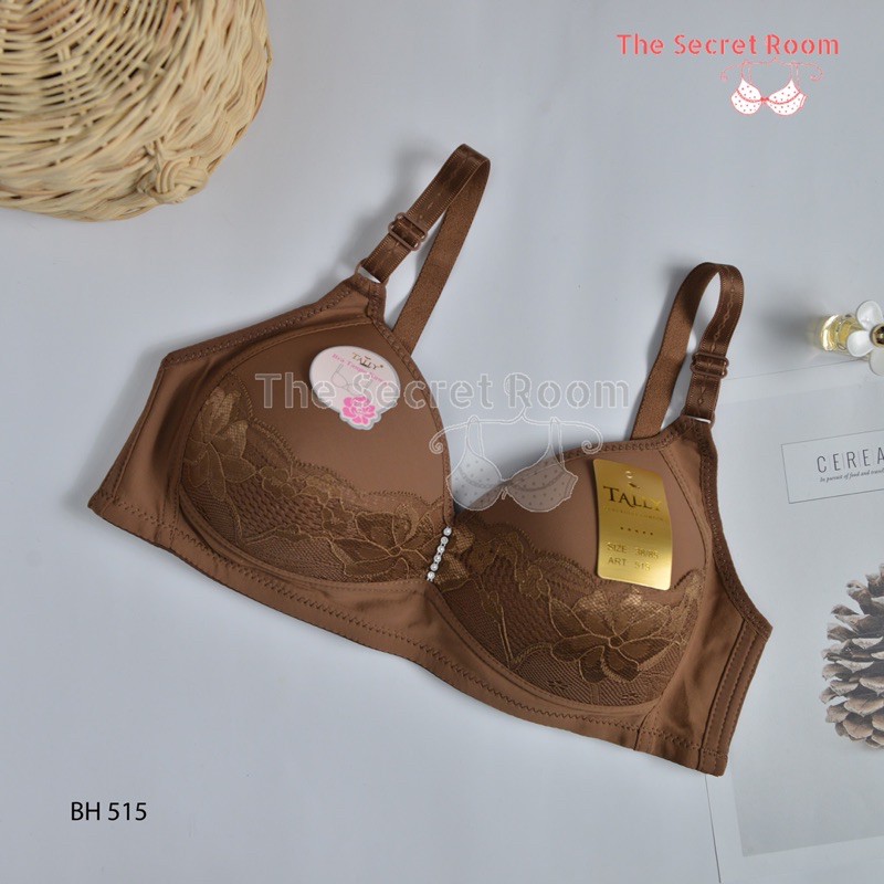 TALLY BRA BH 515 I CUP B BESAR | TANPA KAWAT I BUSA TIPIS I SIZE 36-42