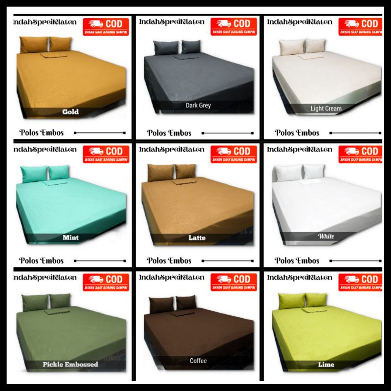 Sprei Homemade Embos Polos 200x200 Termurah sprei homemade 200 sprei home made polos sprei embos 200