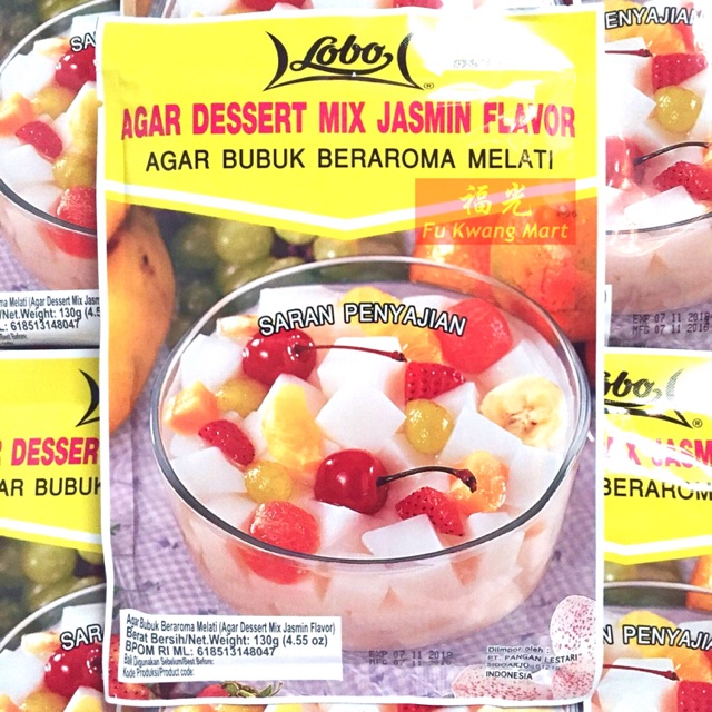 

Bubuk Puding Agar Dessert Mix Rasa Melati Jasmine Impor Thailand Lobo 130 gram