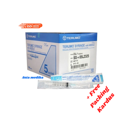 Spuit 5cc With Needle 22G x 1 1/2&quot; Terumo  Disposable Syringe 5ml With Needle 22G Terumo Alat Suntik 5cc Suntikan 5ml Terumo