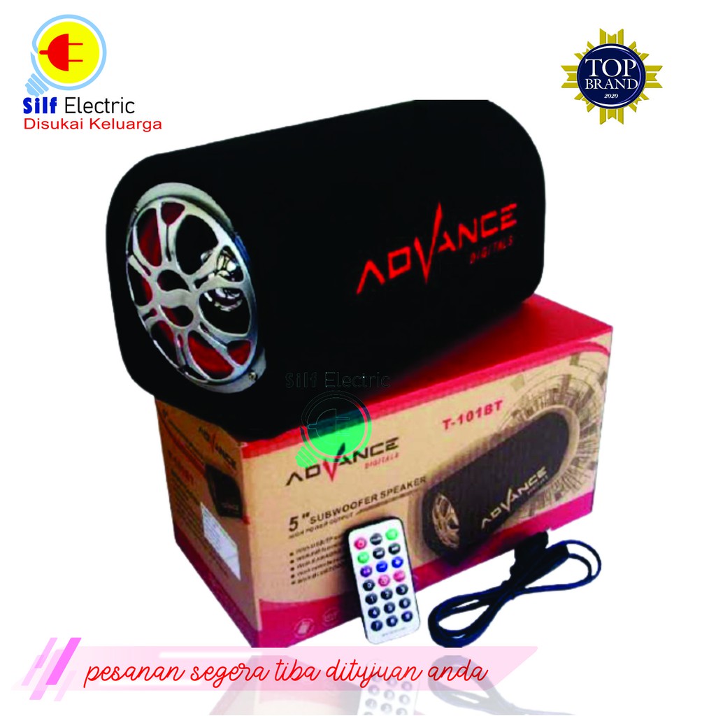 Speaker Bluetooth Aktif Advance T101BT Portable Subwoofer Karaoke Radio Original