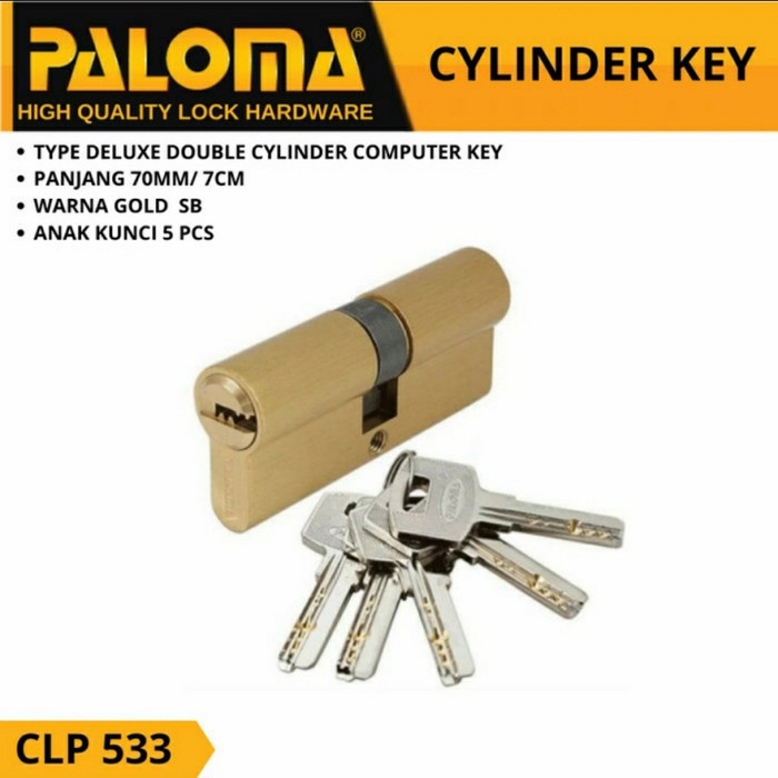 Paloma Knob Cylinder Kunci Silinder Knob CLP 533 DeLuxe DC-CK 70MM