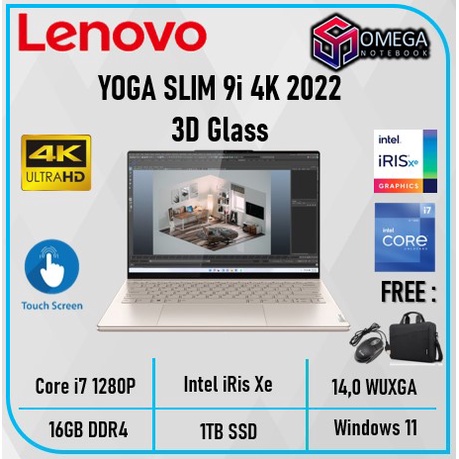 Lenovo Yoga 9i 2in1 4K i7 1280P 16GB 1TB SSD iRis Xe 14,0 WQUXGA 3D Glass Touch