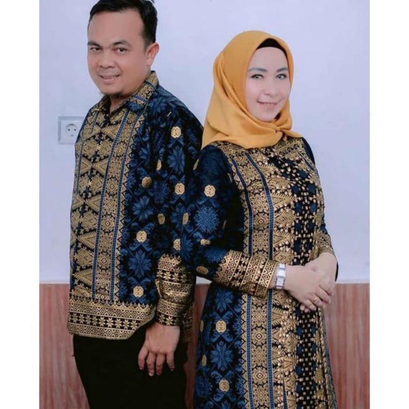 Original Couple Songket Khas Palembang Bahan Super Premium