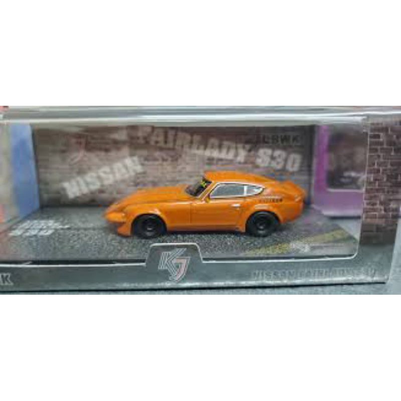 KJ Miniatures Nissan Fairlady Z - S30 LBWK Orange Falken GReddy HKS Datsun JDM Tarmac Inno 64