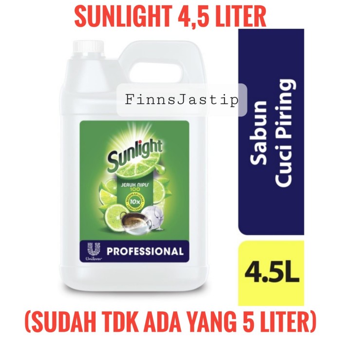 Terlaris Sunlight Sabun Cuci Piring 5 Liter / Sunlight 5L - SUNLIGHT 4,5L