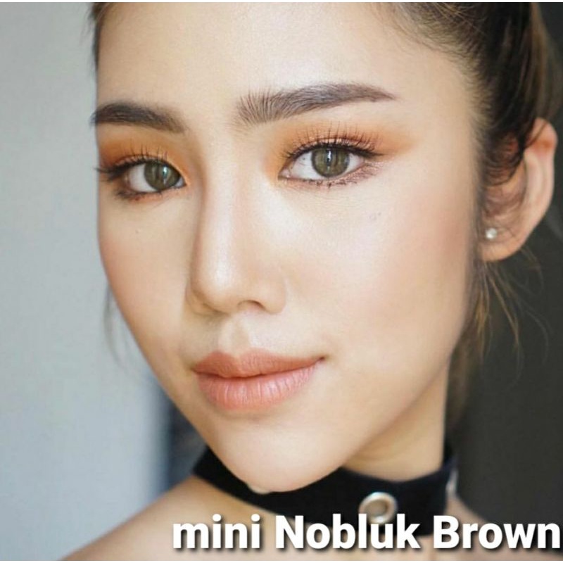 SOFTLENS MINI NOBLUK BROWN/COKLAT. NORMAL/MINUS (0 s/d -8.00).Dia.14mm DREAMCOLOR/ MADE IN KOREA
