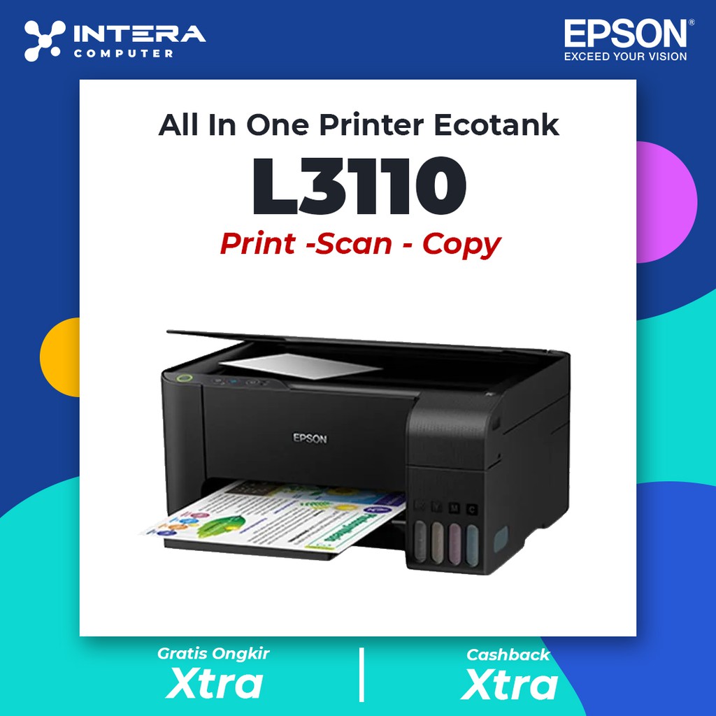 Printer Epson L3110 Ecotank All In One - Print, Scan, Copy