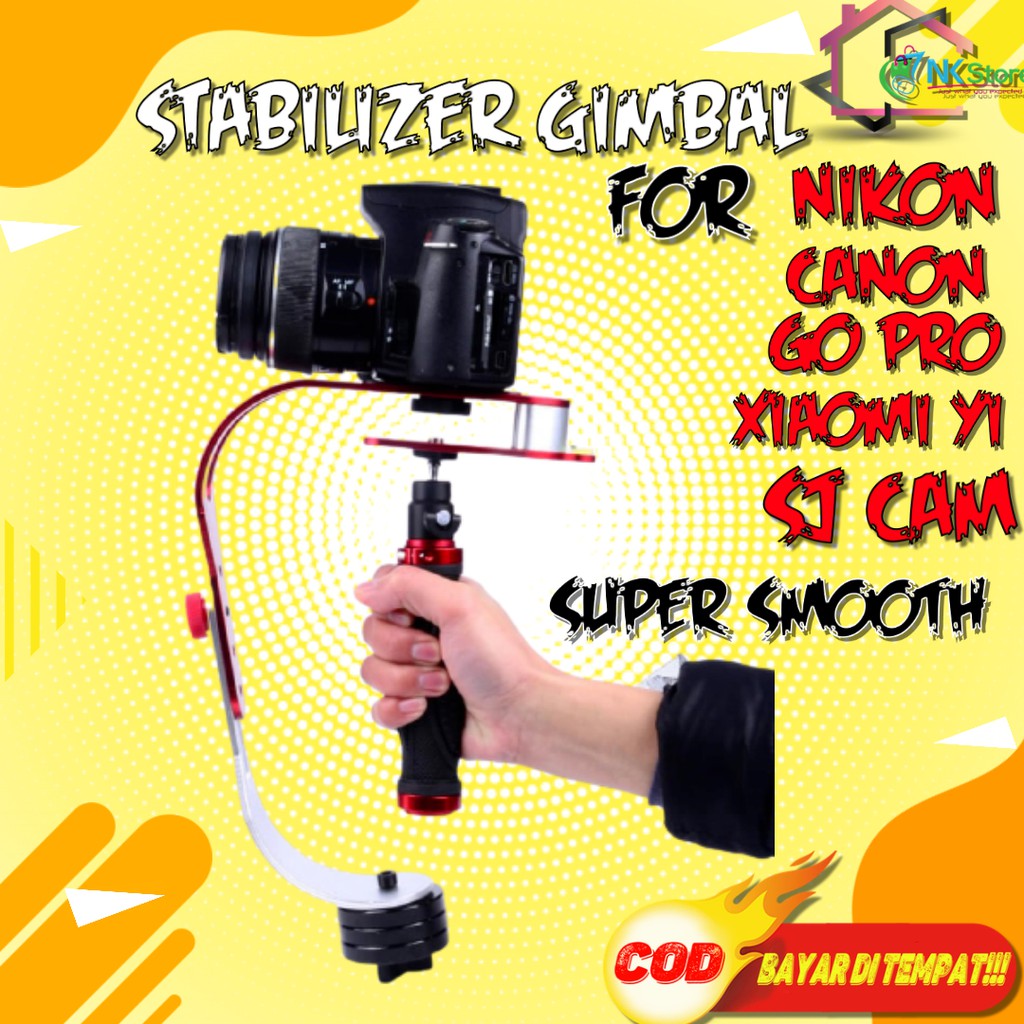 Handheld Stabilizer Gimbal Kamera Camera DSLR GoPro Xiaomi Yi Kamera