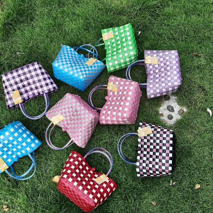 

⭐siap⭐order⭐ hampers bag/souvenir/ tas anyaman mini nduk siti/tas hantaran⭐makasi,