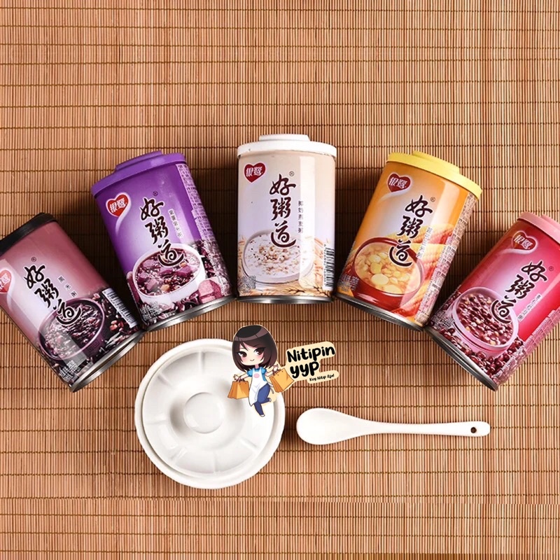 [5 Varian] Bubur Ketan YINLU HaoZhouDao - Eight Treasure Congee Porridge, Bubur Sayuran Kaleng China Siap Saji (280gr)