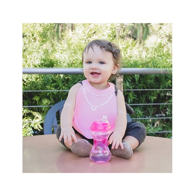 Nuby 3D Silicone Baby Bib - Celemek bayi