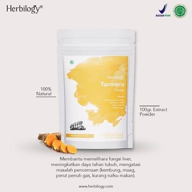 Jual Herbilogy Java Turmeric Extract Powder Gr Bubuk Kunyit