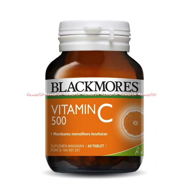 Blackmores Vitamin C 500mg 60tablet Suplemen Makanan Vit C Rasa Jeruk Orange Black Mores