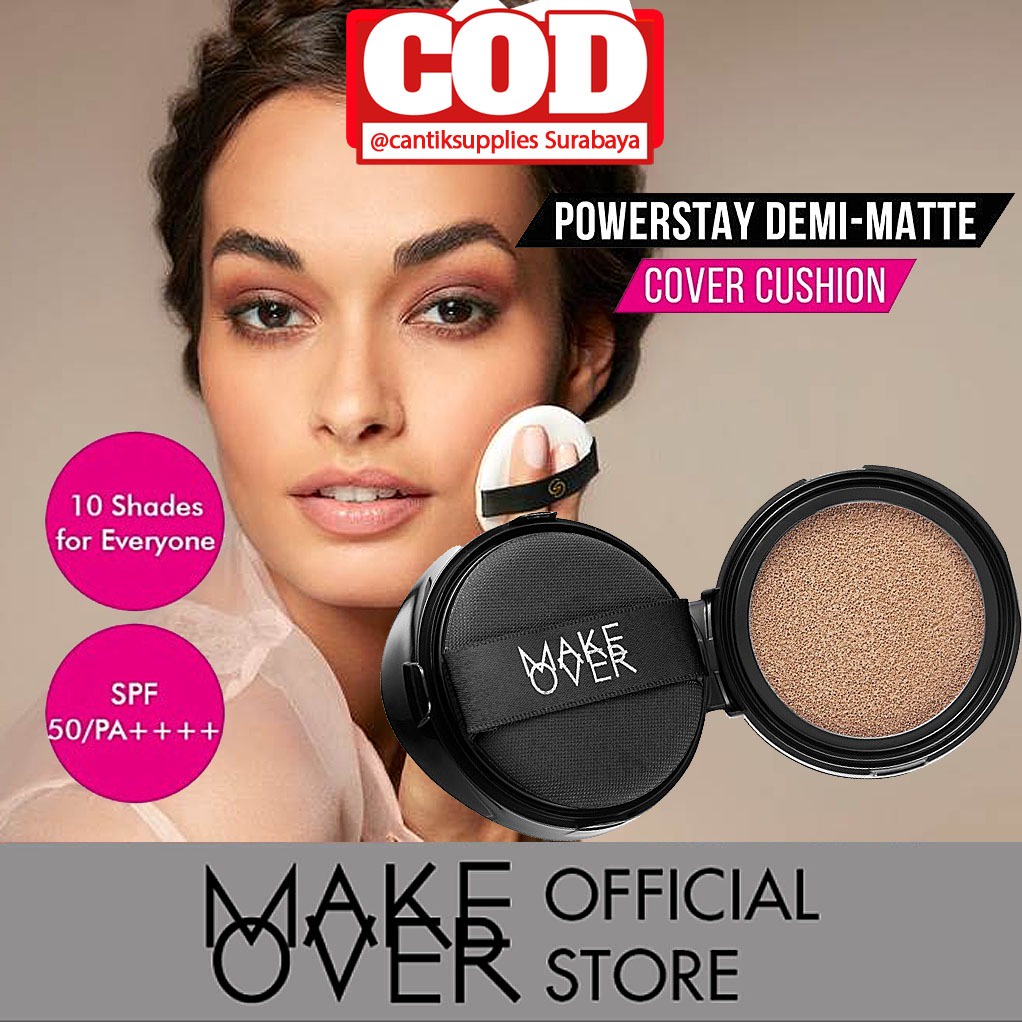 MAKEOVER POWERSTAY DEMIMATTE COVER CUSHION REFILL/NON REFILL make over