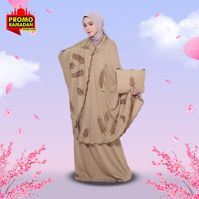 Mukenah Bali Dewasa Katun Rayon Elegan Terbaru 2023 Mukena Bali motif Polos Bahan Katun Rayon Adem L