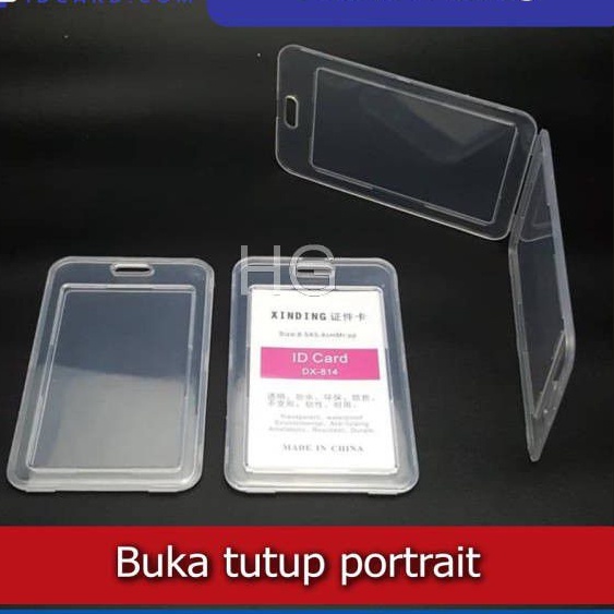 

HG - frame casing box tempat ID card flashdisk holder bening tutup portrait