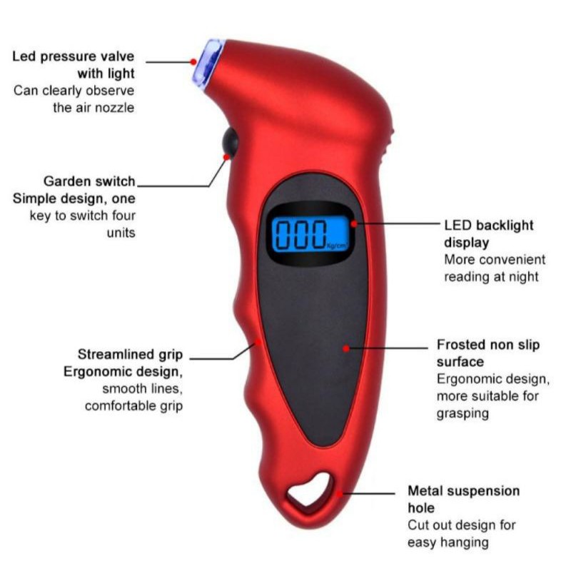 alat ukur tekanan udara ban tire pressure gauge