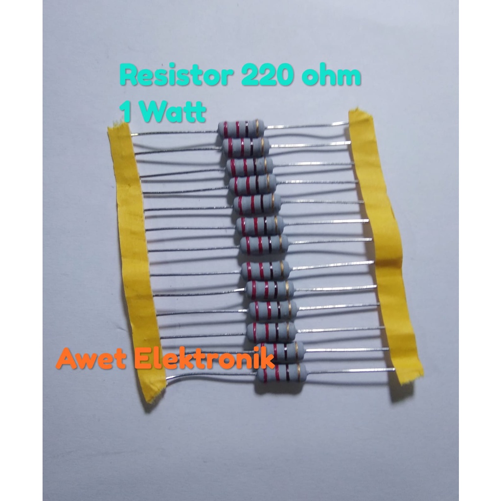 resistor 220 ohm 1 watt resistor 220r resistor 220r
