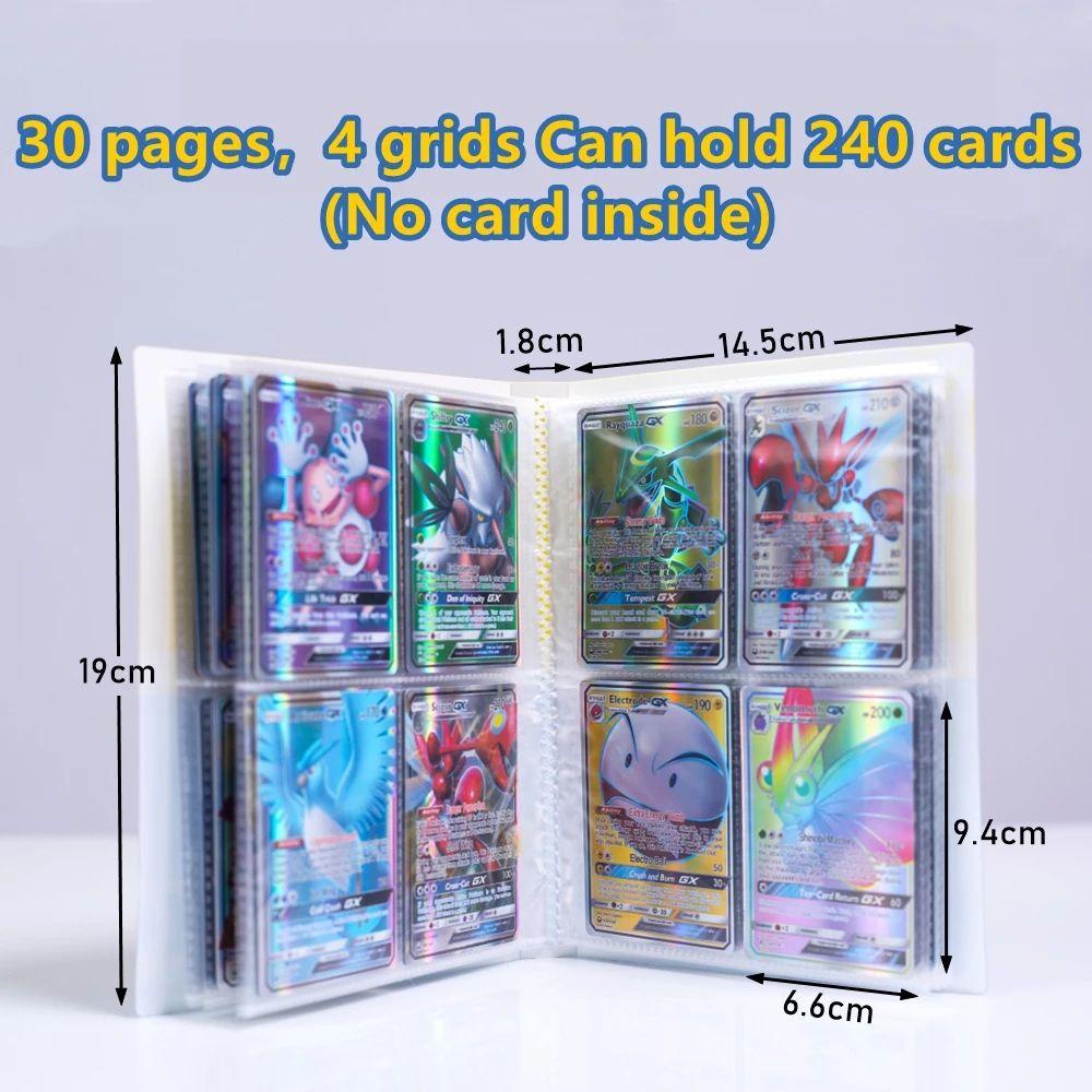 Agustinina Kartu Pokemon Album Pokemons Mainan Anak Hadiah Pikachu Anime Display Binder Foto Album Koleksi Folder