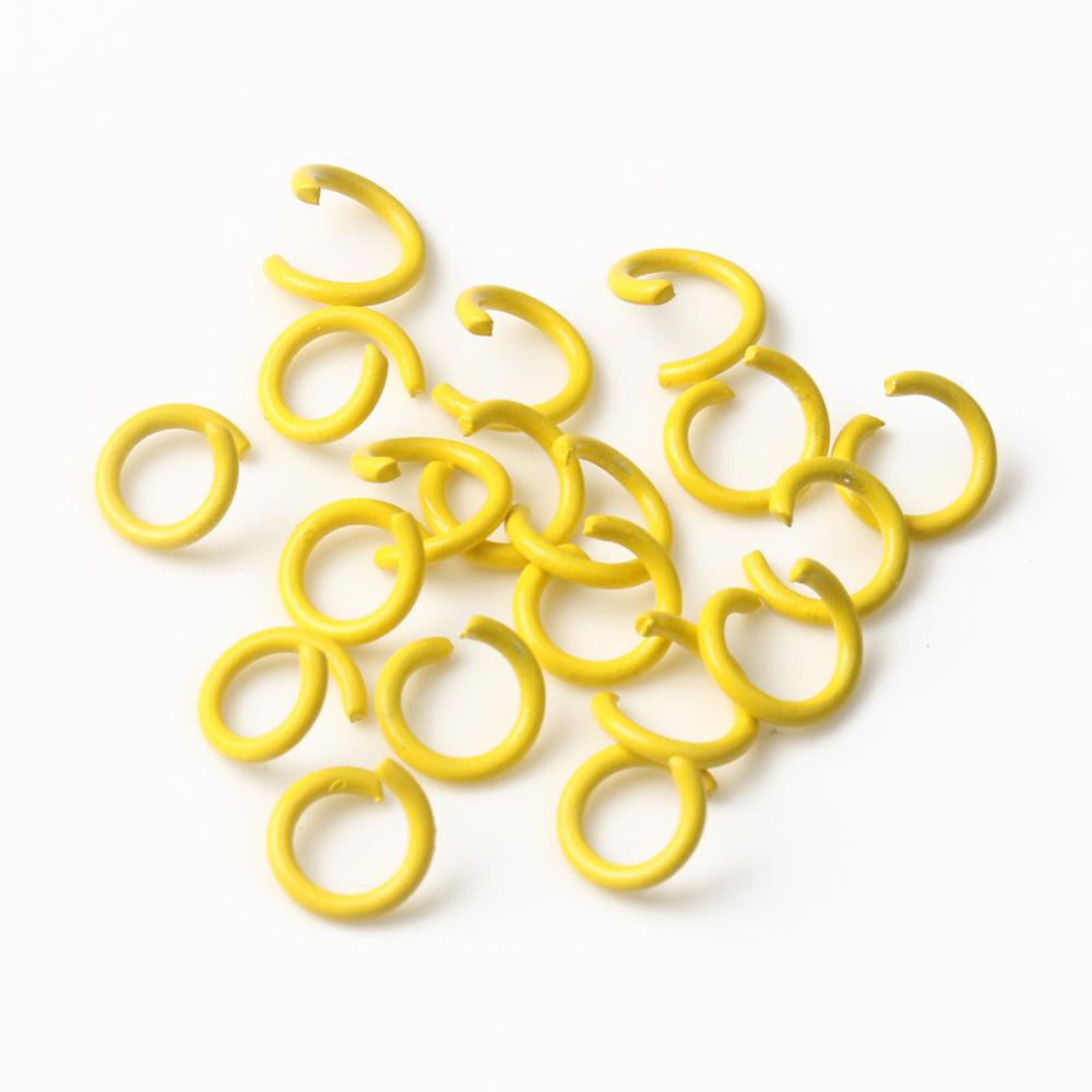 100pcs / lot Cincin Konektor Bahan metal Ukuran 1.2x8mm Untuk Membuat Perhiasan DIY