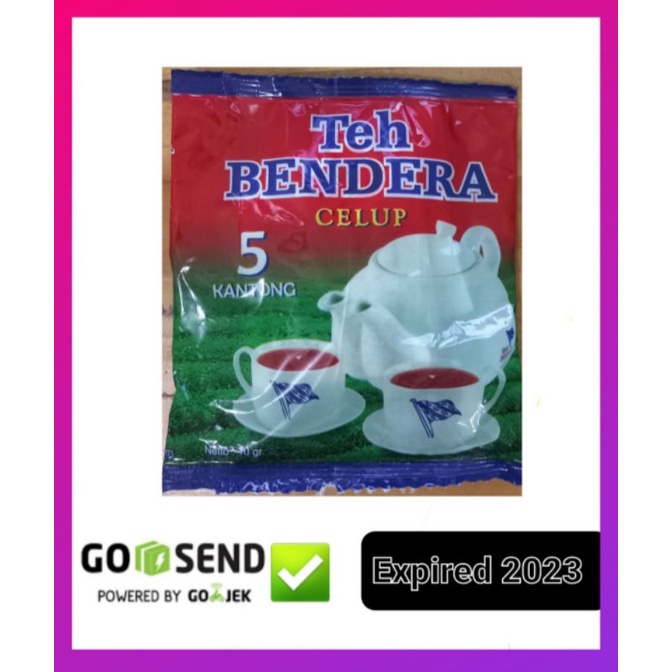 

Teh Celup Bendera isi 5 kantong @25g Teh Sachet rencengan