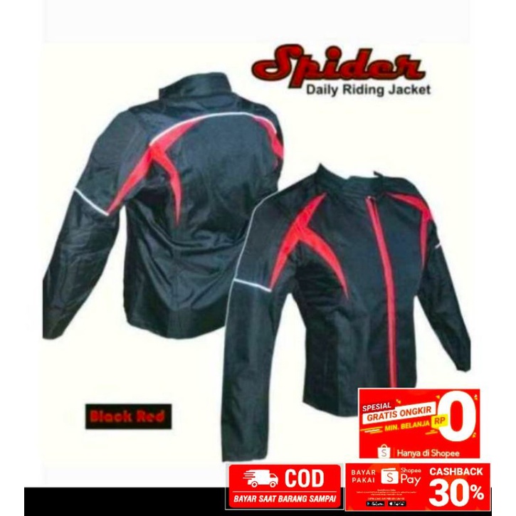 Jaket motor touring full protektor bikers tebal safety outdoor harian pria keren kuat balap race spo
