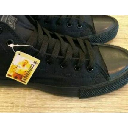 ◘ Sepatu Converse All Star High Full Black Tinggi Hitam Polos Grade Original Premium ☝