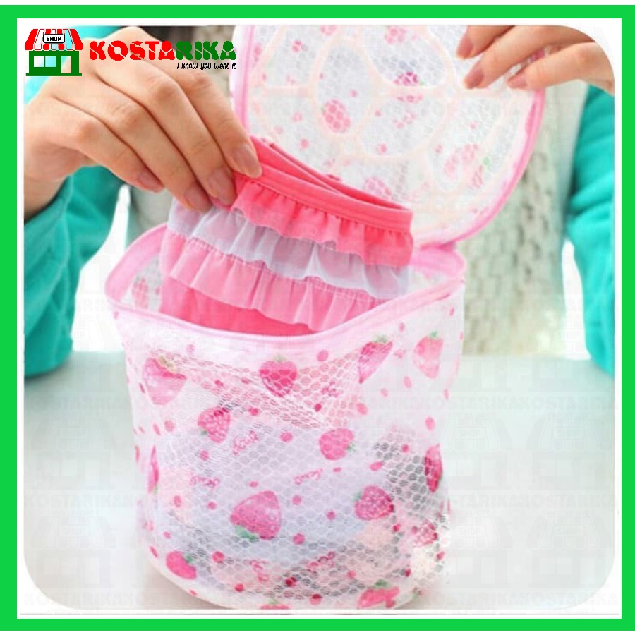 KOSTARIKA Keranjang Tempat Cucian Pakaian Dalam Kotor Atau Laundry Net Bag