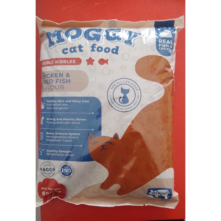 Makanan Kering Dry Cat Food MOGGY 800 GR All Stage