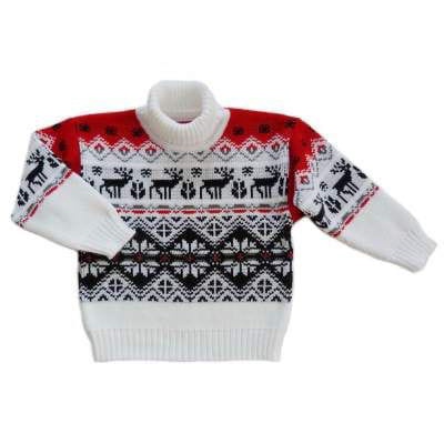 PAKAIAN ANAK /SWEATER RAJUT ANAK KERAH TINGGI DEER UNISEX