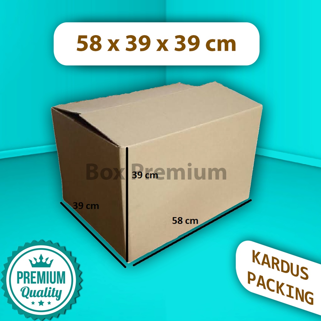 

(MIN ORDER 5 pcs) Kardus Dus Box Packing Pindahan Besar 58x39x39CM DOUBLEWALL POLOS KUAT