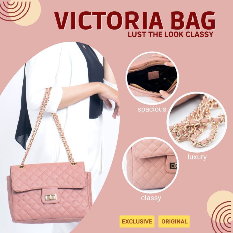 Tas Selempang Wanita Slingbag Tali Rantai Hitam Murah
