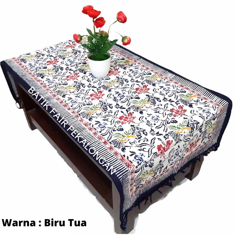 Taplak meja tamu persegi panjang 50x120cm batik taplak meja batik