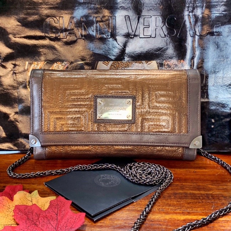 preloved dompet gianni versace woc clutch bag authentic original ori PL