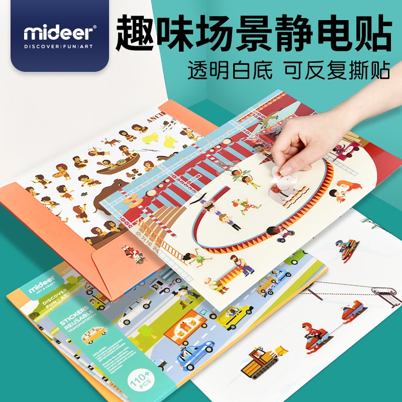 TweedyToys - Mideer Reusable Sticker / Buku Stiker Mainan Edukasi Anak