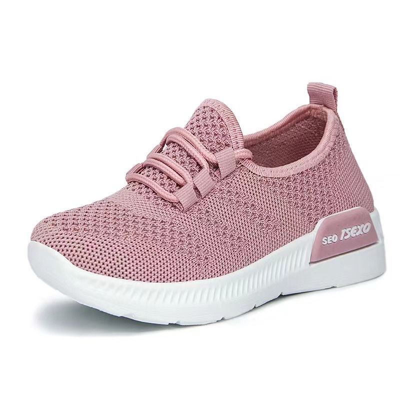 [GROSIR][COD] SEVEN_DAY SEPATU RAJUT SLIP ON SEPATU RAJUT ANAK-ANAK PINK WM2310